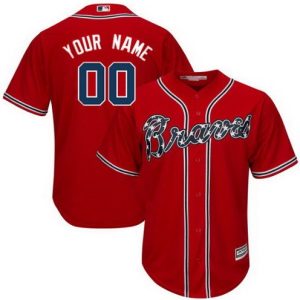 Atlanta Braves Customized Red Cool Base Jersey