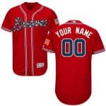 Atlanta Braves Customized Red FlexBase Jersey