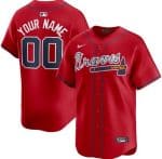 Atlanta Braves Customized Red Limited Jersey