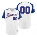 Atlanta Braves Customized White 1974 Turn Back The Clock Jersey