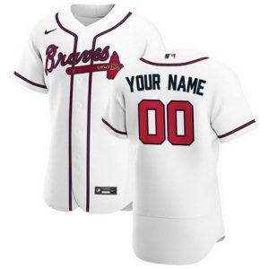 Atlanta Braves Customized White 2020 FlexBase Jersey