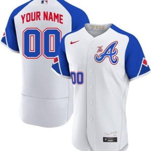 Atlanta Braves Customized White 2023 City Authentic Jersey