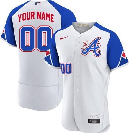 Atlanta Braves Customized White 2023 City Authentic Jersey