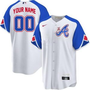 Atlanta Braves Customized White 2023 City Cool Base Jersey