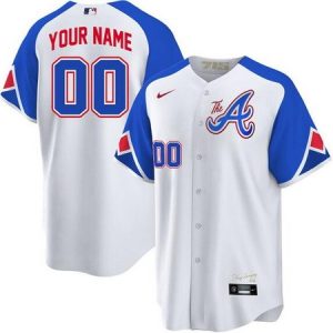 Atlanta Braves Customized White 2023 City Player Number Cool Base Jersey