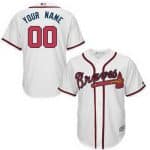 Atlanta Braves Customized White Cool Base Jersey
