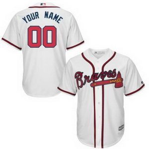 Atlanta Braves Customized White Cool Base Jersey