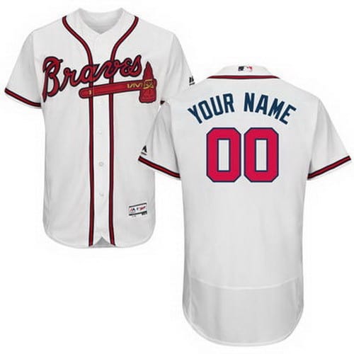 Atlanta Braves Customized White FlexBase Jersey