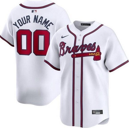 Atlanta Braves Customized White Limited Jersey