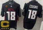 Atlanta Falcons #18 Kirk Cousins Limited Black C Patch FUSE Vapor Jersey