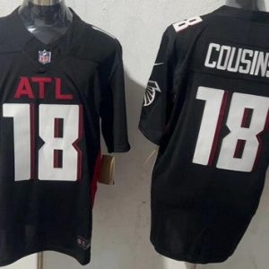 Atlanta Falcons #18 Kirk Cousins Limited Black FUSE Vapor Jersey