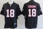 Atlanta Falcons #18 Kirk Cousins Limited Black Throwback Vapor Jersey