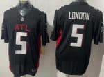 Atlanta Falcons #5 Drake London Black FUSE Vapor Jersey