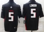 Atlanta Falcons #5 Drake London Black Vapor Jersey