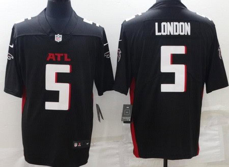 Atlanta Falcons #5 Drake London Black Vapor Jersey
