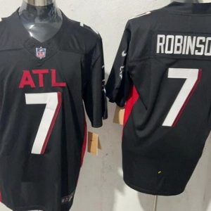 Atlanta Falcons #7 Bijan Robinson Limited Black FUSE Vapor Jersey