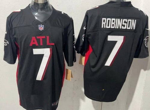 Atlanta Falcons #7 Bijan Robinson Limited Black FUSE Vapor Jersey