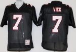 Atlanta Falcons #7 Michael Vick Black Throwback Jersey
