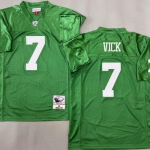 Atlanta Falcons #7 Michael Vick Kelly Green 2010 Throwback Jersey