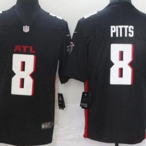 Atlanta Falcons #8 Kyle Pitts Limited Black Vapor Untouchable Jersey