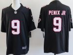 Atlanta Falcons #9 Michael Penix Jr Limited Black Throwback Vapor Jersey