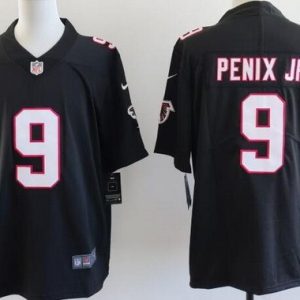 Atlanta Falcons #9 Michael Penix Jr Limited Black Throwback Vapor Jersey