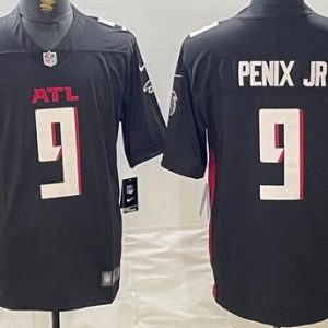 Atlanta Falcons #9 Michael Penix Jr Limited Black Vapor Jersey