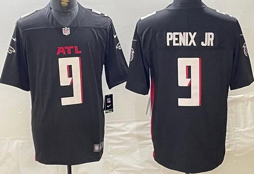 Atlanta Falcons #9 Michael Penix Jr Limited Black Vapor Jersey