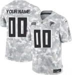 Atlanta Falcons Customized Limited Arctic Camo 2024 Salute to Service Jersey