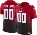 Atlanta Falcons Customized Limited Red FUSE Vapor Jersey