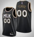 Atlanta Hawks #00 Jeff Teague Black 2021 City Stitched Swingman Jersey