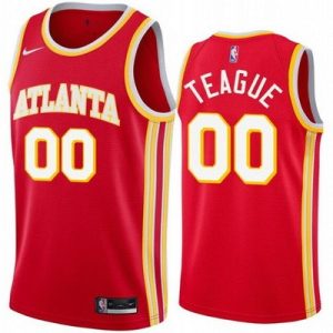 Atlanta Hawks #00 Jeff Teague Red Stitched Swingman Jersey