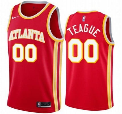 Atlanta Hawks #00 Jeff Teague Red Stitched Swingman Jersey
