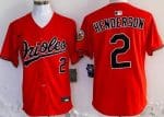 Baltimore Orioles #2 Gunnar Henderson Orange Limited Jersey