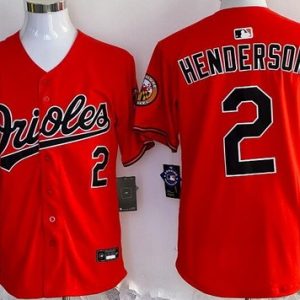 Baltimore Orioles #2 Gunnar Henderson Orange Limited Jersey