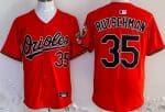 Baltimore Orioles #35 Adley Rutschman Orange Limited Jersey
