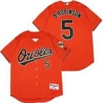 Baltimore Orioles #5 Brooks Robinson Orange Turn Back The Clock Jersey