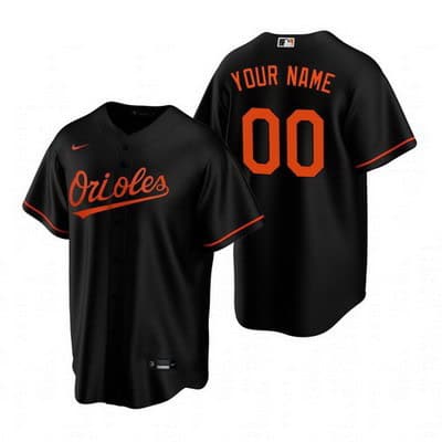 Baltimore Orioles Customized Black Alternate 2020 Cool Base Jersey