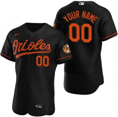 Baltimore Orioles Customized Black Authentic Jersey
