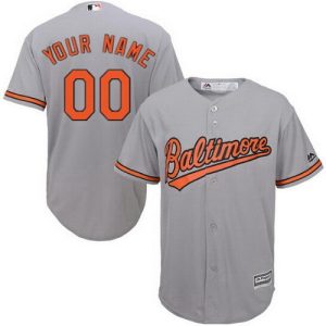 Baltimore Orioles Customized Gray Cool Base Jersey