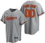 Baltimore Orioles Customized Gray Nike Cool Base Jersey