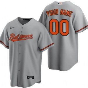 Baltimore Orioles Customized Gray Nike Cool Base Jersey