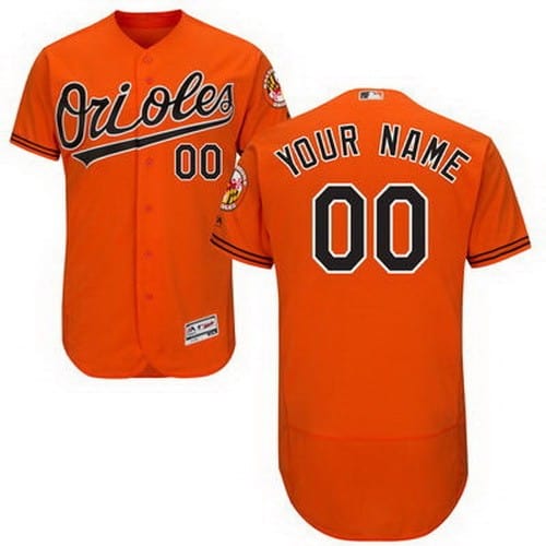 Baltimore Orioles Customized Orange FlexBase Jersey