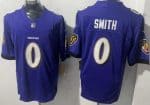 Baltimore Ravens #0 Roquan Smith Limited Purple FUSE Vapor Jersey