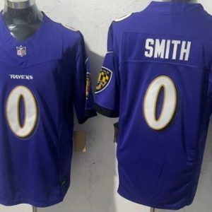 Baltimore Ravens #0 Roquan Smith Limited Purple FUSE Vapor Jersey