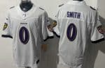 Baltimore Ravens #0 Roquan Smith Limited White FUSE Vapor Jersey