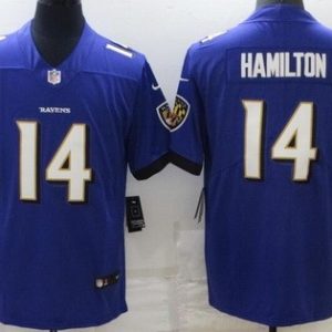 Baltimore Ravens #14 Kyle Hamilton Limited Purple Vapor Jersey