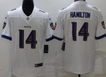 Baltimore Ravens #14 Kyle Hamilton Limited White Vapor Jersey