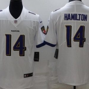 Baltimore Ravens #14 Kyle Hamilton Limited White Vapor Jersey