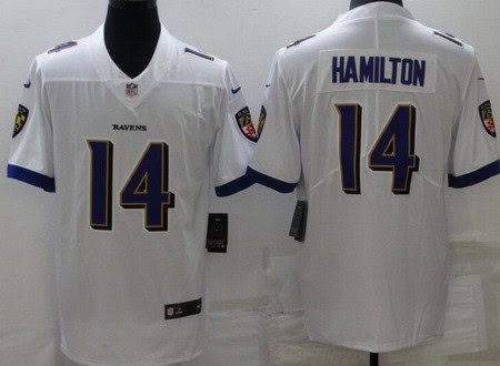 Baltimore Ravens #14 Kyle Hamilton Limited White Vapor Jersey